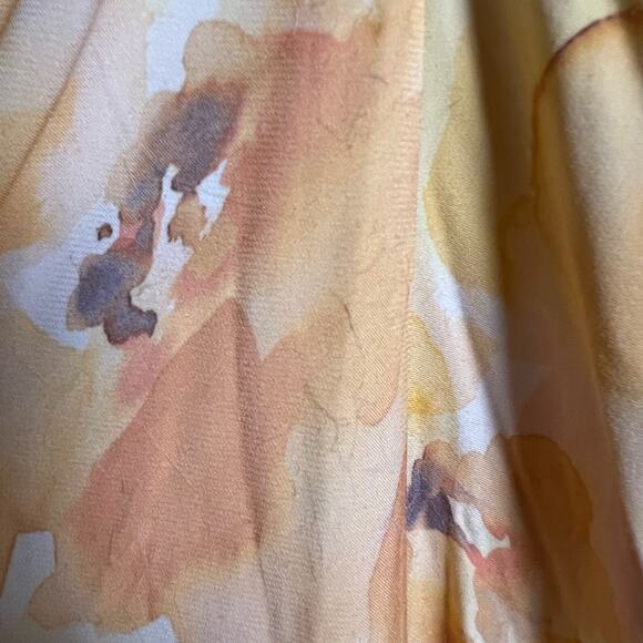 Significant Other Libby Cream Floral Plunge Neck Sleeveless Slip Maxi Dress Sz 8 - Picture 14 of 16